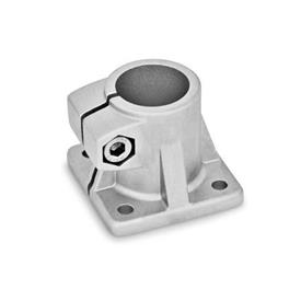 GN 163 Base Plate Connector Clamps, Aluminum Finish: BL - Plain finish, Blasted, matt