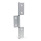 GN 2295 Bisagras, aluminio, para perfiles / paneles de aluminio, tres partes Tipo: A - hojas de bisagra exteriores
Código: C - con orificios avellanados
l<sub>2</sub>: 485