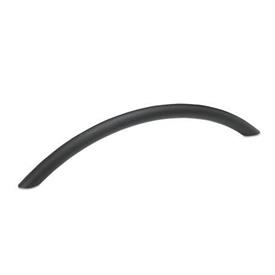 GN 424.1 Arch Handles, Steel Finish: SW - Black, RAL 9005, textured finish