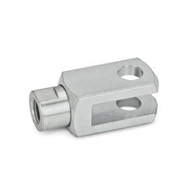 GN 751.1 Fork Joints with Rotating Shaft Type: A - Without pin