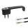GN 422 Bügelgriffe, Zink-Druckguss, mit elektrischer Schaltfunktion / mit Leuchtmelder, mit zwei Funktionselementen Funktionselement 1: RO - Taster, rastend, ohne LED
Funktionselement 2: TK - Taster mit LED, rot / grün (bi-color)
Anschlussart: K2 - Kabel, Ende offen, 2 m
Oberfläche: SW - schwarz, RAL 9005, strukturmatt