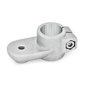 GN 274 Laschen-Klemmverbinder, Aluminium Form: OZ - ohne Zentrieransatz (glatt)<br />Oberfläche: BL - bank, gestrahlt, matt