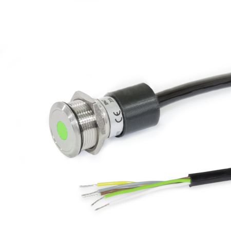Taster / Leuchtmelder GN 3310: Edelstahl, mit / ohne LED-Beleuchtung