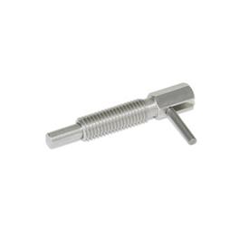 GN 7017 Stainless Steel Indexing Plungers Type: C - With rest position, without lock nut<br />Material: NI - Stainless steel