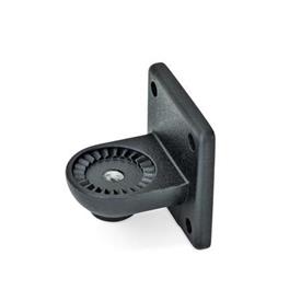 GN 272 Laschen-Klemmverbinder, Aluminium Form: IV - mit Innenverzahnung<br />Oberfläche: SW - schwarz, RAL 9005, strukturmatt