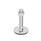 GN 44 Leveling Feet, Stainless Steel AISI 316 L Type (Base): D3 - With rubber pad, vulcanized, black
Version (Screw): TK - With nut, wrench flat at the bottom