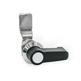 GN 515 Latches, Stainless Steel, with Extended Housing, with Operating Elements Type: HG - With plastic lever