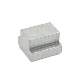 DIN 508 T-Nuts, without Thread, Steel 
