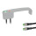 GN 422 Cabinet U-Handles, Zinc die casting, with Electrical Switching Function / with Indicator Light , with Two Function Elements Function element 1: TK - Button, with LED, red / green (bi-color)
Function element 2: LK - Indicator light LED, red / green (bi-color) (no switching function)
Connection type: S025 - Cable with plug, 0,25 m
Finish: SR - Silver, RAL 9006, textured finish
