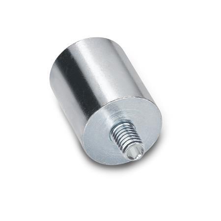 GN 52.4 Retaining Magnets with Threaded Stud 