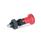 GN 617.2 Indexing Plungers, Plastic, Plunger Pin Stainless Steel, with and without Rest Position, with Red Knob Type: CK - With rest position, with lock nut
Material: NI - Stainless steel