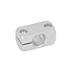 GN 477 Mounting Clamps, Aluminum Finish: MT - Matte, ground