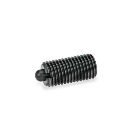 Spring Plungers GN 616: Steel, Bolt Steel / Plastic