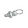 GN 717 Pernos de retención, acero, con anilla/ojal de tracción, sin bloqueo de posición Tipo: AK - con anilla de tracción, con contratuerca