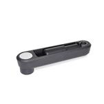 Umleggriff-Handkurbeln, Aluminium, Umlegmechanik Stahl
