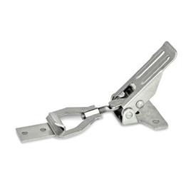 GN 831.1 Toggle Latches, Steel / Stainless Steel, without Safety Catch Material: NI - Stainless steel