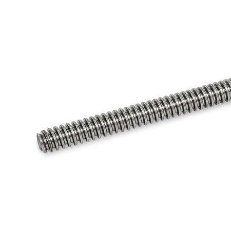 Trapezoidal Lead Screws GN 103: Steel / Stainless Steel, Single- or Multi-Start