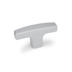 GN 563.2 T-Handles, Aluminum Finish: SR - Silver, RAL 9006, textured finish