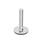 GN 41 Piedini di livellamento, acciaio INOX AISI 304 Tipo (base): D3 - Con disco antiscivolo, vulcanizzata, colore nero
Versione (vite): T - Senza dado, sede per chiave in basso