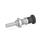 GN 817.8 Indexing Plungers, Stainless Steel, Removable, with or without Rest Position Material: NI - Stainless steel
Type: BK - Without rest position, with lock nut