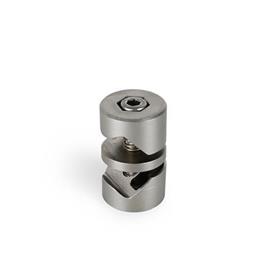 GN 490 Stainless Steel Swivel Clamp Connector Joints Type: A - with socket cap screw DIN 912