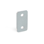 Plaques de montage, pour les supports pour doigt d'indexage des loquets à billes GN 4490, inox