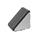 GN 30i Staffe angolari, lega di zinco pressofusa, per profilati di alluminio (sistema modulare i) con accessorio Tipo: C - Con kit di fissaggio e calotta di protezione
Size: 80x80