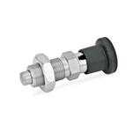 Stainless Steel Indexing Plungers / Plastic Knob