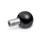 GN 319.5 Revolving Ball Knobs, Plastic / Stainless Steel Type: B - With internal thread