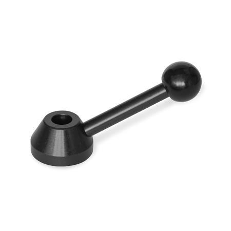 GN 223 Control Levers, Steel Bore code: B - Without keyway