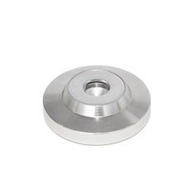 GN 6311.5 Foot Plates, for Grub Screws DIN 6332, Stainless Steel Type: N - Without plastic cap