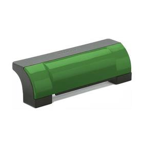 GN 630 Maniglie di sicurezza per protezioni, plastica Colore: DGN - verde, RAL 6017, finitura lucida