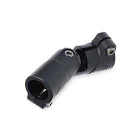 GN 286.9 Swivel Clamp Connector Joints, Plastic Color: SW - Black, RAL 9005, matte finish