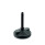GN 345.9 Leveling Feet, Plastic, with Threaded Stud, with 2 Mounting Holes Type: AG - With rubber pad