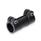 GN 242.9 Muffen-Klemmverbinder, Kunststoff Farbe: SW - schwarz, RAL 9005, matt