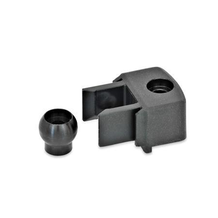 Ball-Shaped Door Locks GN 450: Plastic