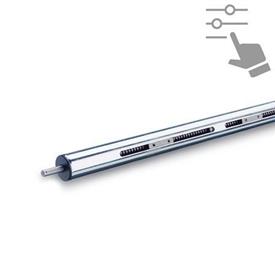 GN 2930 Linear Actuators, Steel / Stainless Steel, with Two Independent Connectors, Configurable 