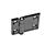 GN 237 Hinges, Zinc Die Casting, Horizontally Elongated Werkstoff: ZD - Zinc die casting
Type: A - 2x2 bores for countersunk screws
Finish: SW - Black, RAL 9005, textured finish
Hinge wings: l3 ≠ l4 - elongated on one side