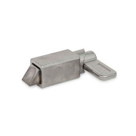 GN 724.1 Spring Latches, Steel / Stainless Steel, with Chamfered Pin, for Welding Material: NI - Stainless steel precision casting<br />Type: A1 - Chamfer, top