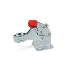 GN 820.6 Toggle Clamps, Steel / Stainless Steel, Operating Lever with T-Handle Type: ML - With lock mechanism, with two flanged washers<br />Material: ST - Steel