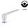 GN 305 Adjustable Hand Levers, Stainless Steel, DGUV certified, with Internal Thread, Hygienic Design Material (Sealing ring): E - EPDM