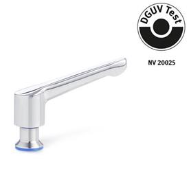 GN 305 Manettes indexables, inox, agréés DGUV, avec filetage interne, conception hygiénique Matériau (anneau d'étanchéité): E - EPDM