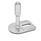 GN 43 Leveling Feet, Stainless Steel, with Fixing Lug, Rectangular Shape Form: E3 - With rubber pad, vulcanized, black, with one slotted hole
Version (Screw): W - With adjustable sleeve, covered thread and wrench flat at the bottom