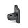 GN 271 Swivel Clamp Connector Bases, Aluminum Finish: SW - Black, RAL 9005, textured finish