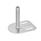 GN 43 Leveling Feet, Stainless Steel, with Fixing Lug, Rectangular Shape Form: G0 - Without rubber pad, with 2 slotted holes
Version (Screw): U - Without nut, hex socket at the top and wrench flat at the bottom