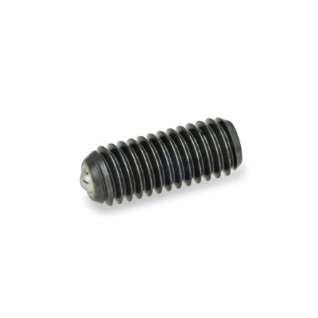 Spring Plungers GN 615.9: Steel, Ball with Friction Bearing, with Internal Hex