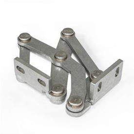 GN 7233 Stainless Steel Multiple-Joint Hinges, Concealed, Opening Angle 120° Type: R - Fixing angle piece right