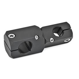 GN 475 Twistable Two-Way Mounting Clamps Finish: ELS - Anodized, black