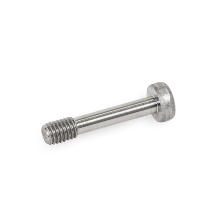 GN 7984.2 Viti a testa cilindrica, acciaio INOX, con testa a basso profilo, con perno incassato per protezione antisfilamento 