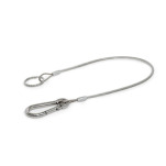 Retaining Cables, Stainless Steel, with Carabiner and Key Ring